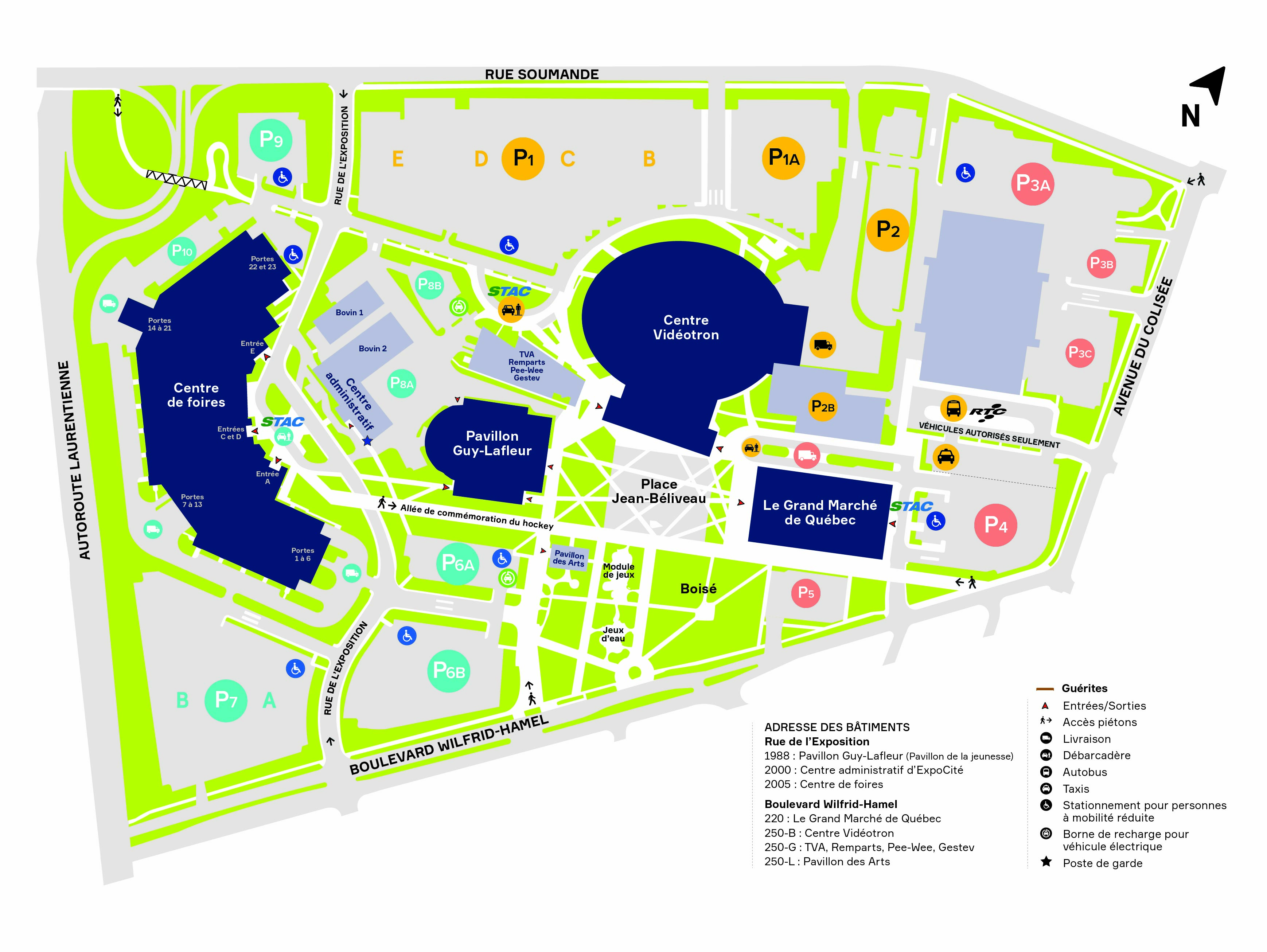Plan of ExpoCité
